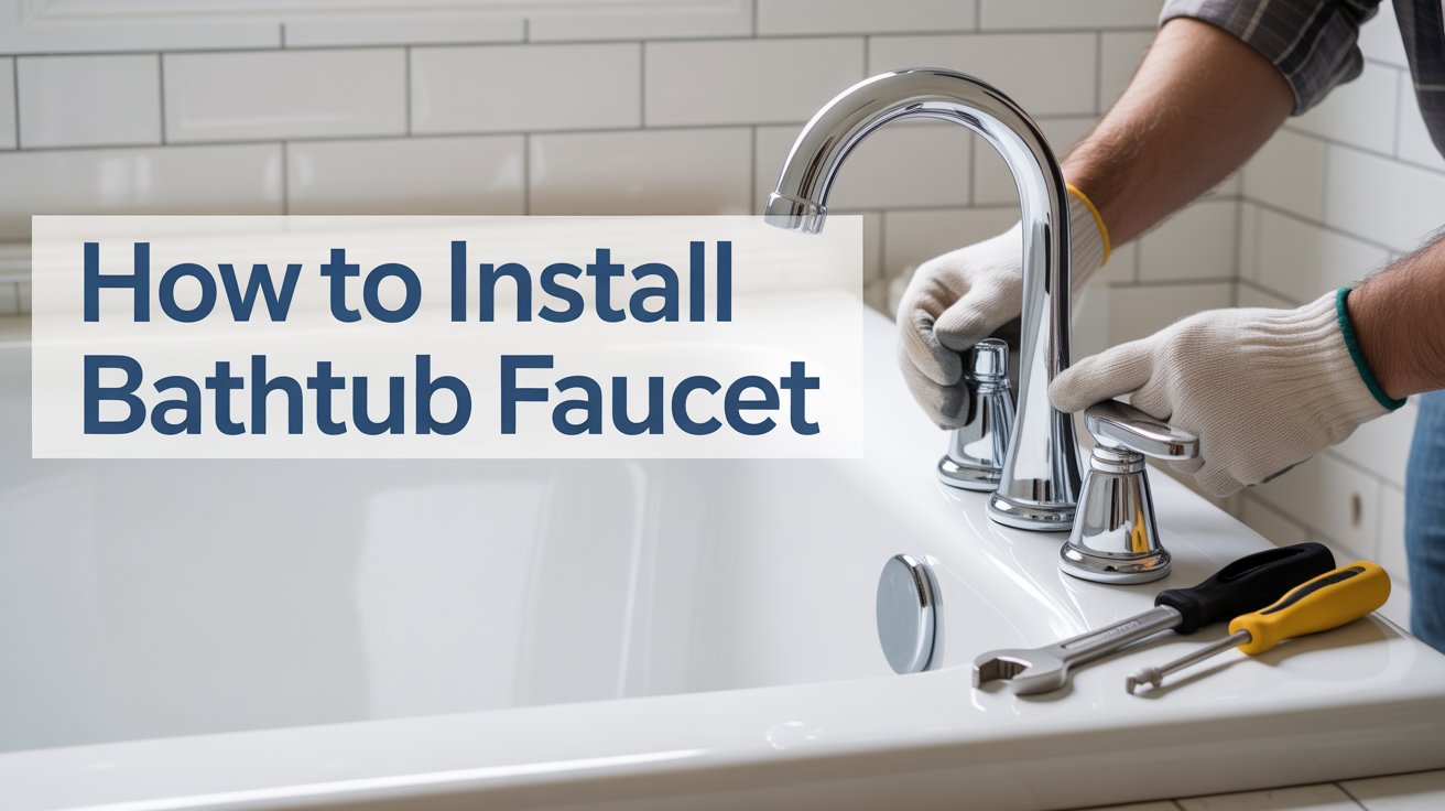 install bathtub faucet